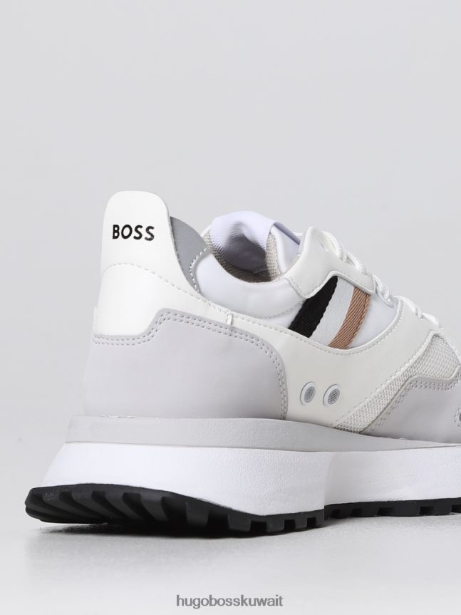 4TFNJN872 أبيض أسود Hugo Boss حذاء رياضي جونا 50481016 أبيض