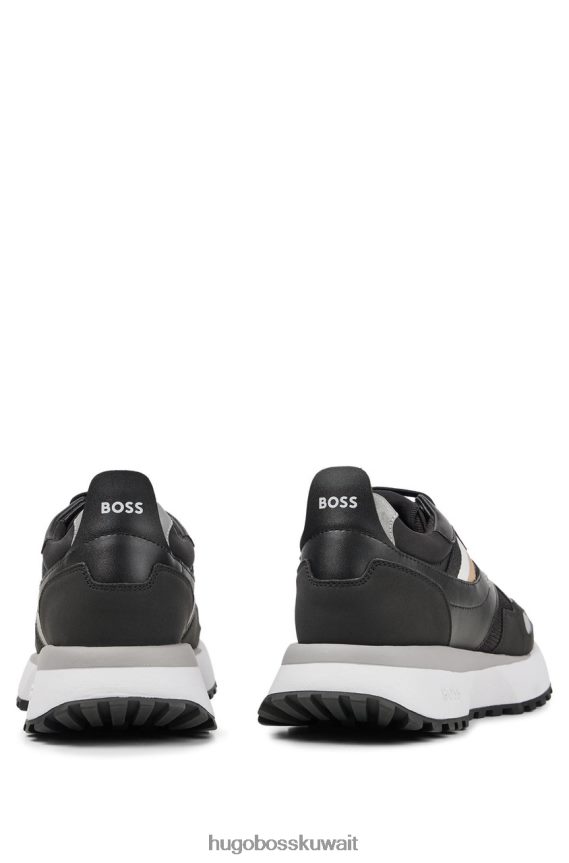 4TFNJN872 أبيض أسود Hugo Boss حذاء رياضي جونا 50481016 أبيض