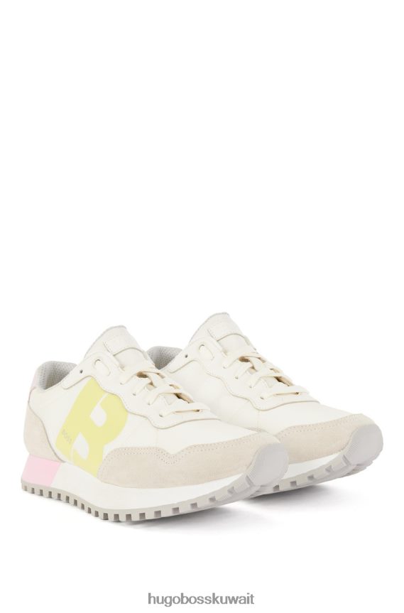 4TFNJN876 أبيض Hugo Boss أحذية باركور 50474466 بيضاء