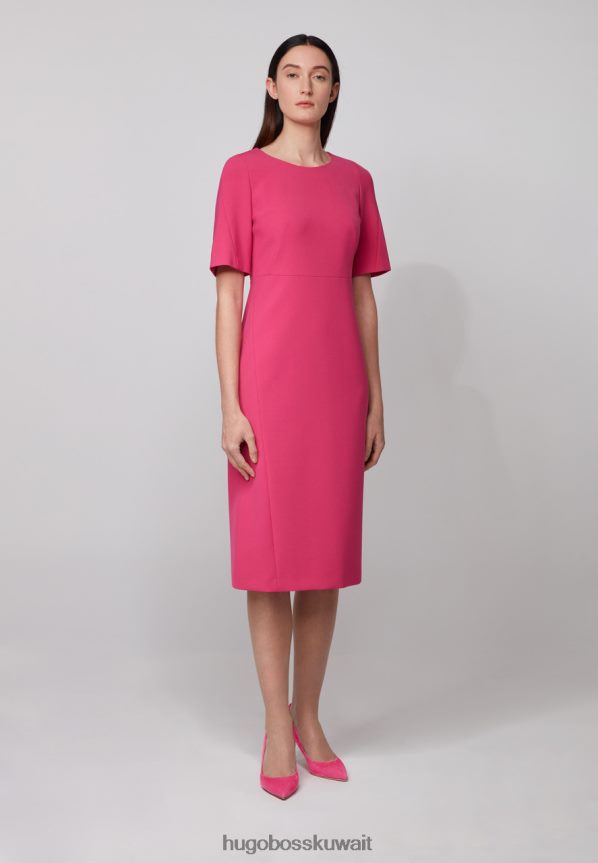 4TFNJN889 مشرقبينك/باستيلبينك/فضي Hugo Boss مضخة بكعب إدي 50389099 برايت بينك