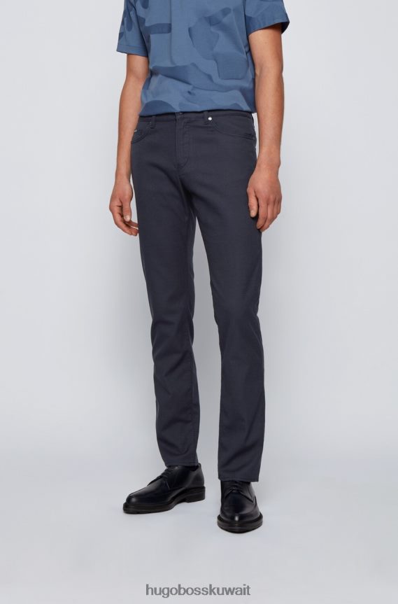 4TFNJN894 النحاس/الأزرق الداكن/البيج الداكن Hugo Boss ديلاوير 5 جيب 50449514 النحاس