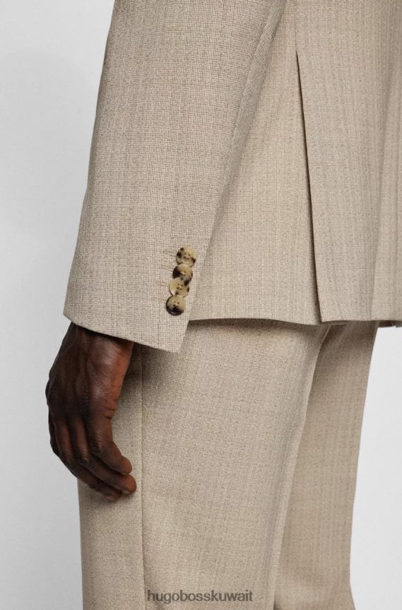 4TFNJN8 أزرق غامق/بيج Hugo Boss بدلة 3 قطع H-ضخمة 50473599 أزرق داكن