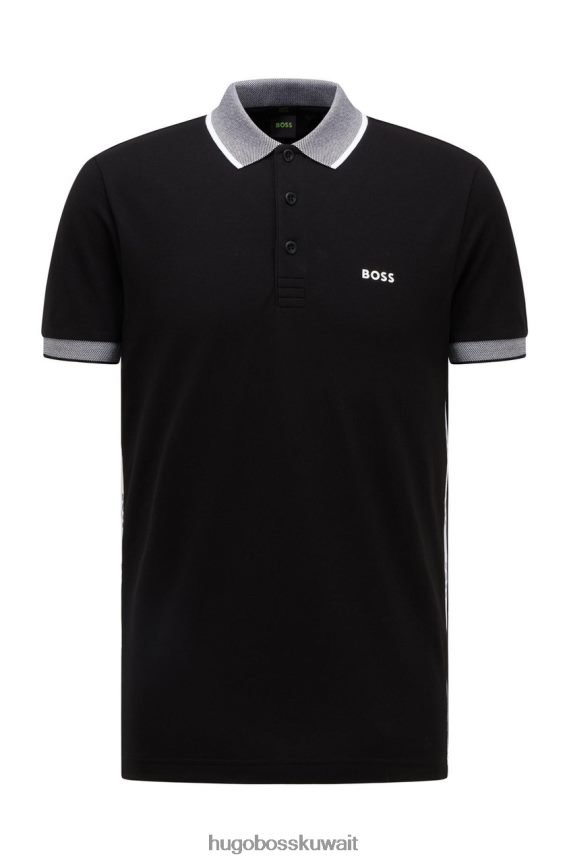 4TFNJN91 أسود/أزرق داكن Hugo Boss بولو بول 50466442 أسود