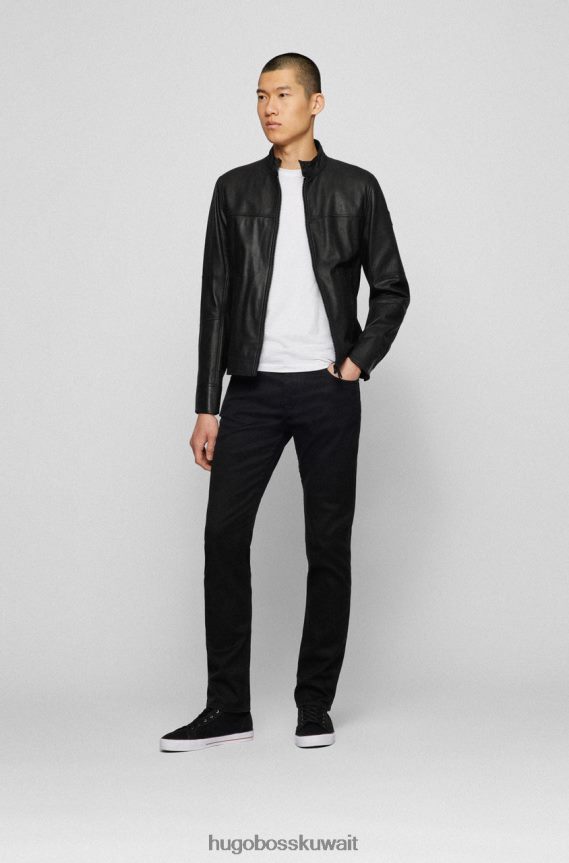 4TFNJN97 أسود Hugo Boss سترة جلدية جوزيب 50467294 أسود